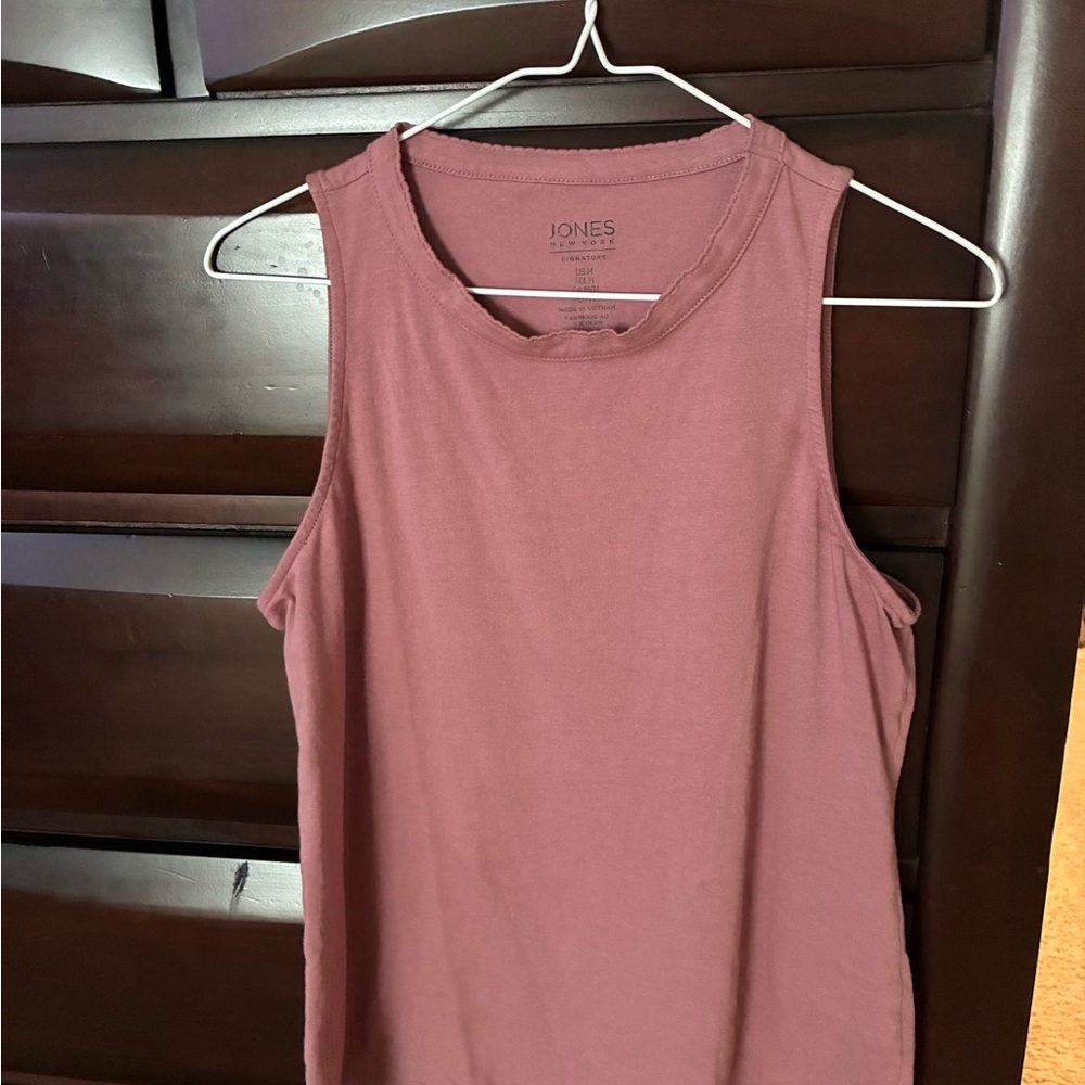 Jones New York Pink Sleeveless Tank Top